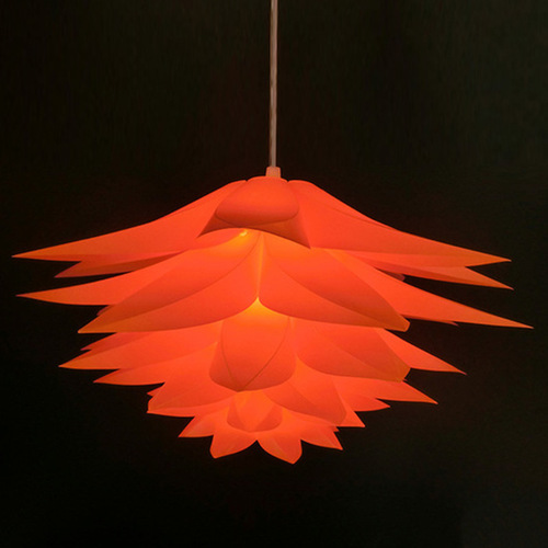 Six-layer lotus lampshade suitable for living room ceiling lamp desk lamp PP plastic lampshade DIY combination lotus lampshade