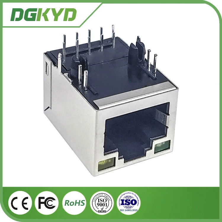 KRJ-SH204HF однопортовый RJ45 сетевой разъем Gigabit интегрированный Ethernet-фильтр сетевой порт