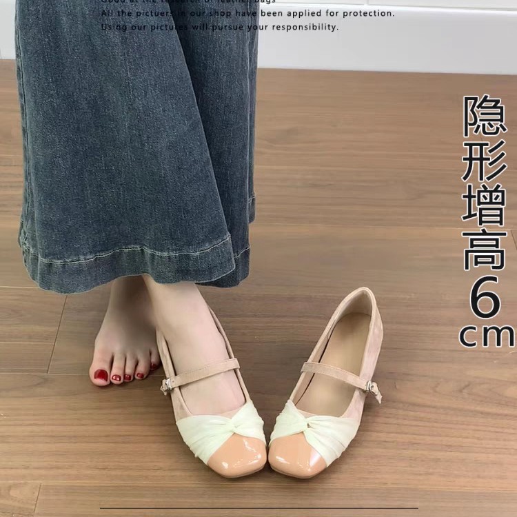 키가 작은 분들을 위한 우아한 원라인 로퍼, 2025년 신상 편안한 통근용 소형 가죽신