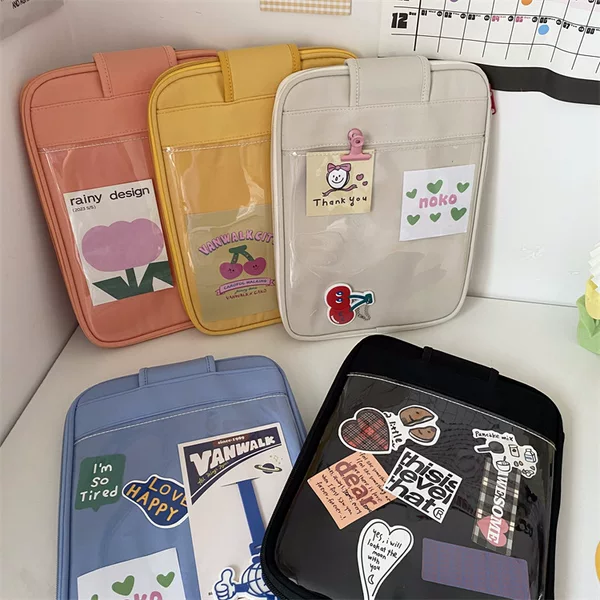 Korea's New Ins Macaron Tablet Bag Suction Mouth Protection Liner Bag Lightweight Fashionable Notebook Storage