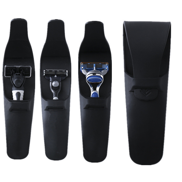 Hot Selling Silicone Razor Cover Universal Travel Portable Storage Knife Holder Protective Cover Old-Fashioned Razor Cover Wholesale