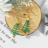 Mu Shang 1409 Christmas Small Tree earrings Earrings Naturally Simple Christmas Wind Cross -border Earrings Women's Cold Flow