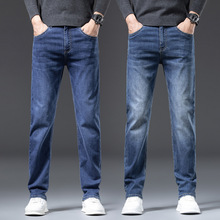秋冬直筒男士牛仔裤修身弹力百搭舒适裤子2025新款韩版潮流长裤男