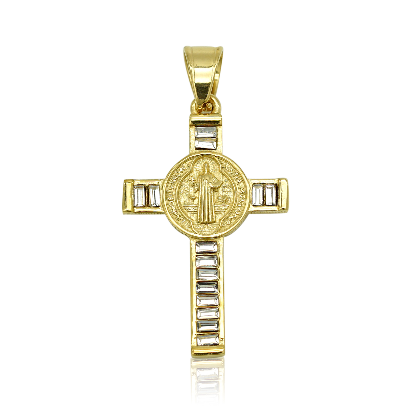 19g Weight Pendant Jewelry Making Type 316 Stainless Steel Chain Material Hip-Hop 316 Stainless Steel Cross Men Pendant Necklaces