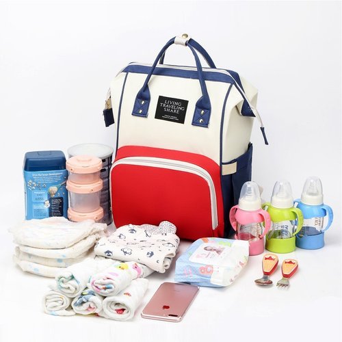 Multifunctional mother bag, school bag, maternal and infant milk powder bag, mommy bag, backpack, lightweight large-capacity fashionable handbag