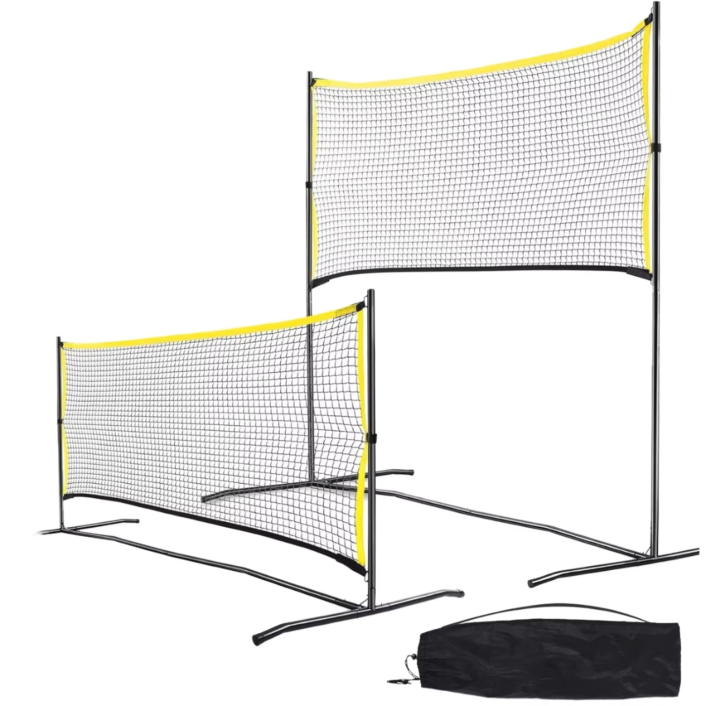 Adjustable Children's Steel Net Portable Height-Adjustable Volleyball Multi-Functional Badminton Extended Stand Sports Folding Training Stand