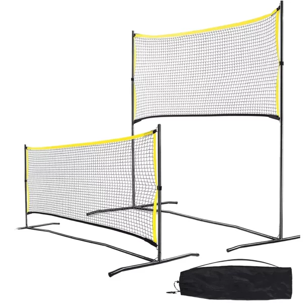 Adjustable Children's Steel Net Portable Height-Adjustable Volleyball Multi-Functional Badminton Extended Stand Sports Folding Training Stand