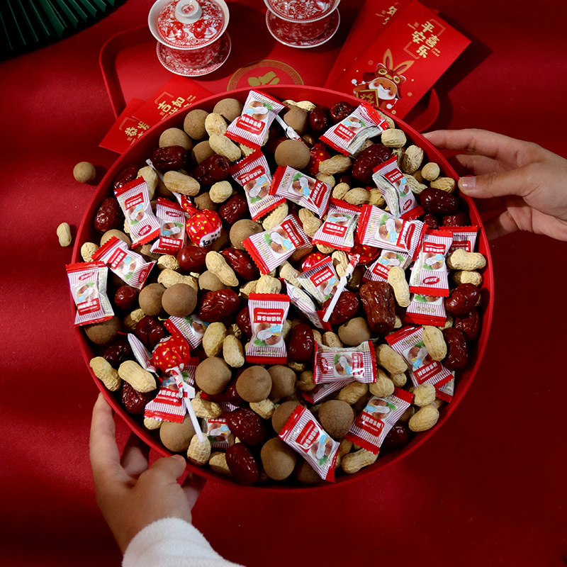 2024 Moving In Fortune Character Tea Tray Moving to a New Home Fruit Plate Red New Home Moving In Ceremony Moving Tray