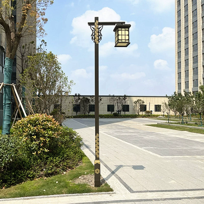 Солнечная уличная садовая лампа 3 м с одной головкой и двойной головкой уличный фонарь во дворе домашний парк дорога с высоким полюсом ландшафтное освещение