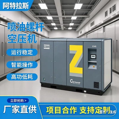 Atlas 55Kw Energy-Saving Machine Oil-Injected Screw Compressor Industrial Intelligent Variable Frequency Air Compressor