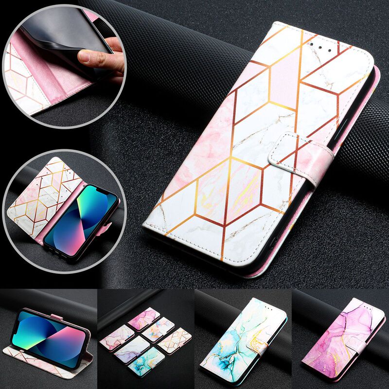 Foreign Trade iPhone16P Plating Splicing Marble Flip Cover Leather Case Apple 15 Card Holder Phone Case Foreign Trade iPhone16P Plating Splicing Marble Flip Cover Leather Case Apple 15 Card Holder Phone Case