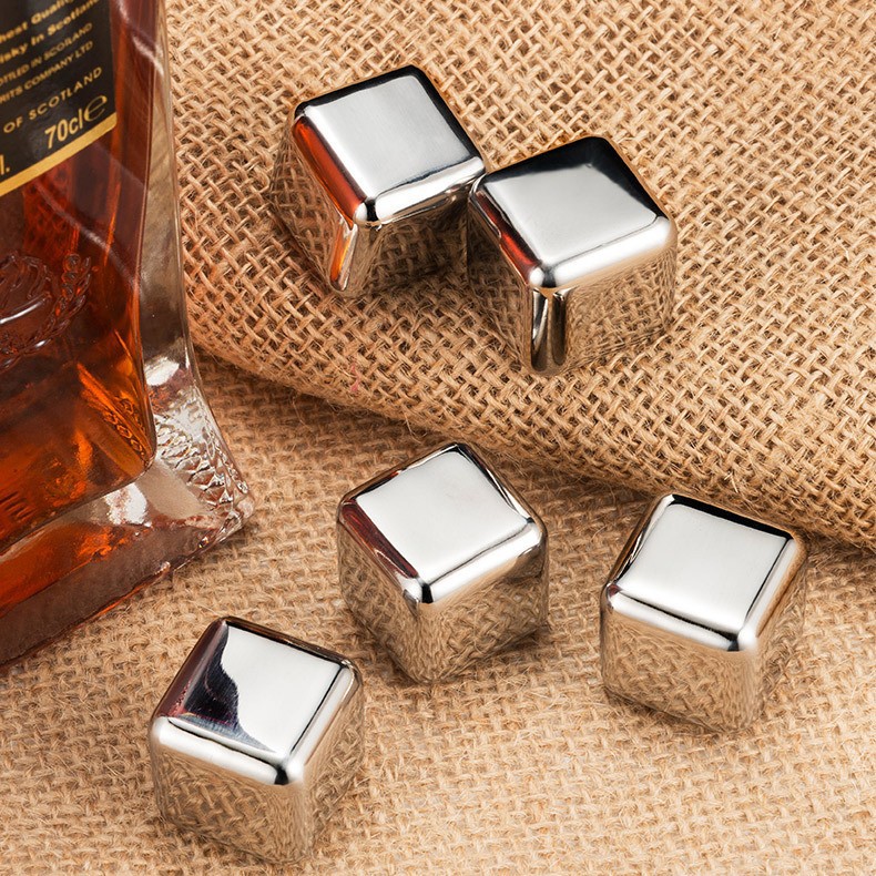 304 cubo de hielo de acero inoxidable clip de metal creativo de hielo congelado rápido partículas de hielo congelado Barra de rociadores suministros al por mayor