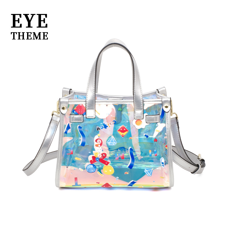 Jelly Lady Cute Phoenix Trendy 2025 Personalidad Bolso de mano con estampado de bloqueo Bolso bandolera francés 2817 #