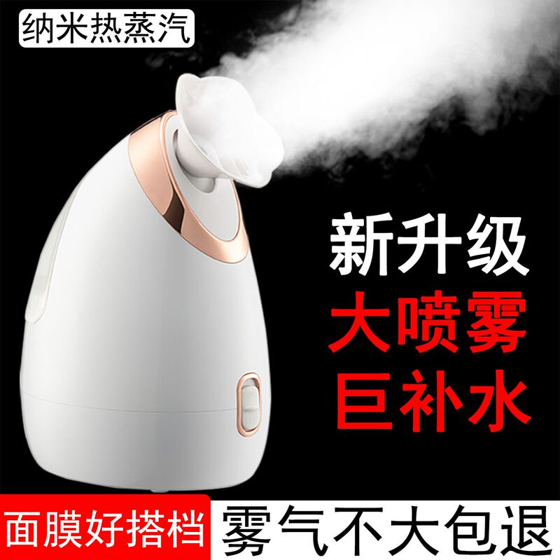 Facial Steamer with Hot Spray to Open Pores, Large Spray Facial Steamer, Beauty Device, Home Facial Steamer, Nano Water Device