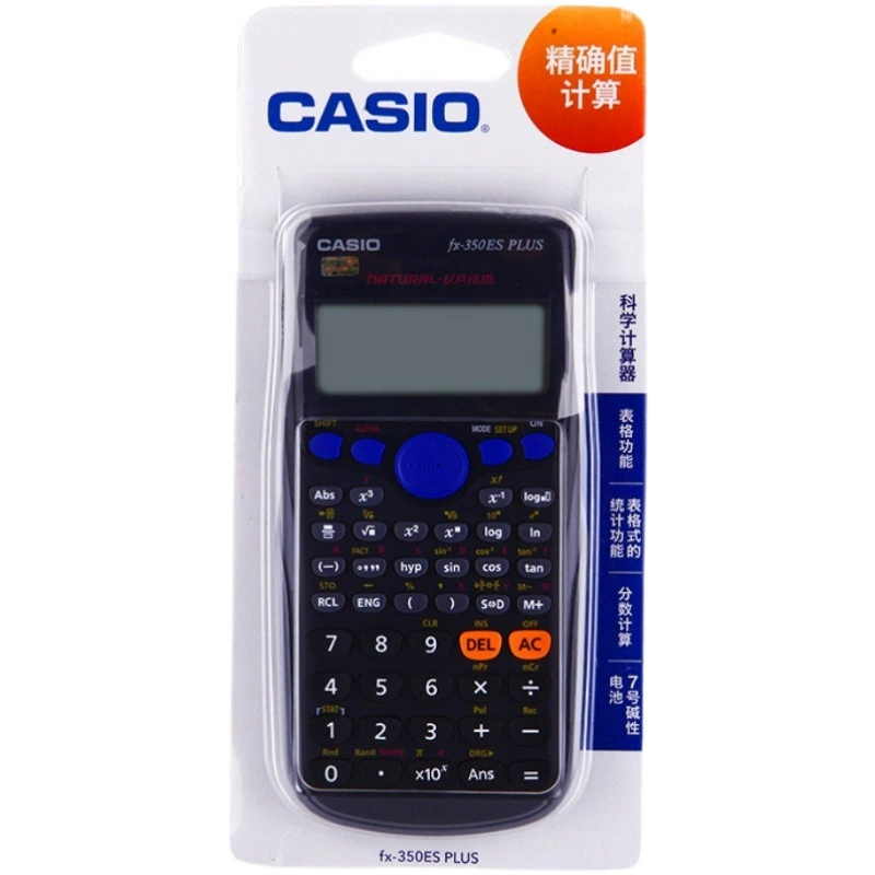 Калькулятор Casio с научными функциями FX-82ES, многофункциональный электронный калькулятор, специально для экзаменов школьников (начальная и средняя школа)