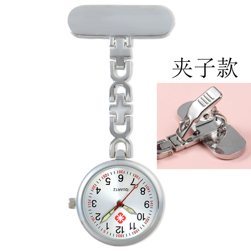 Nurse Watch Hanging Watch Chest Watch Care Examination Watch Nurse Pin Medical Pocket Watch Luminous Engraving Stopwatch Hanging Watch Portable