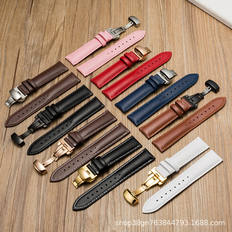 Аксессуары для часов Ремешок для часов из воловьей кожи первого слоя с ремешком для часов с иглой для Apple Appl ewatch Huawei Samsung