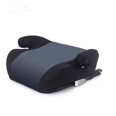 Car child safety seat Interface Isize Certified Universal Booster - black-and-gray-push-pull-hard-interface-129-certification