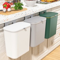 壁掛けゴミ箱蓋付きトイレ客間紙かご台所余掛式収納桶挟みゴミ箱台所寝室