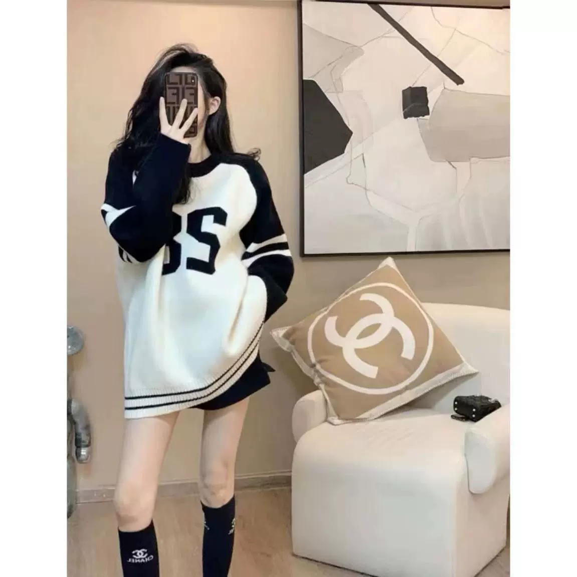 高级感慵懒风打底毛衣秋冬女2023新款外穿宽松显瘦软糯针织衫上衣