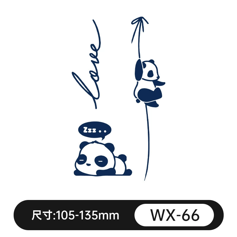 Waterproof fresh retroreflective herbal tattoo stickers for men and women, long-term effect