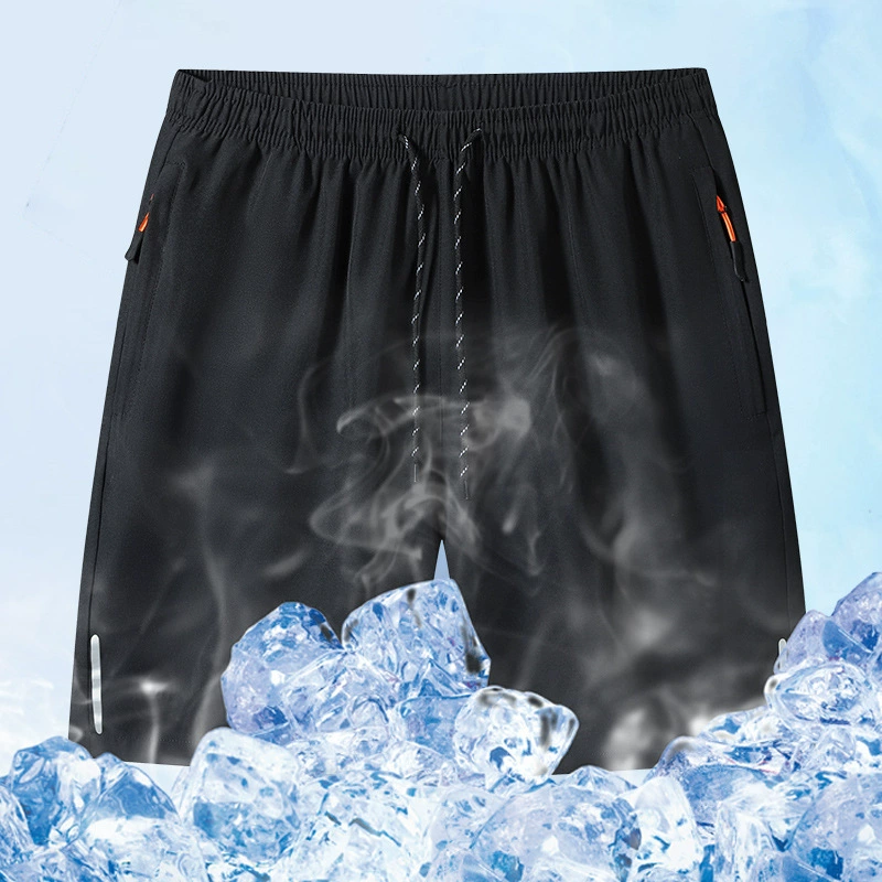 [Трансграничное издание] Мужские летние новые повседневные шорты повседневные брюки укороченные брюки быстрые сушеные шорты с ледяным шелком мужские