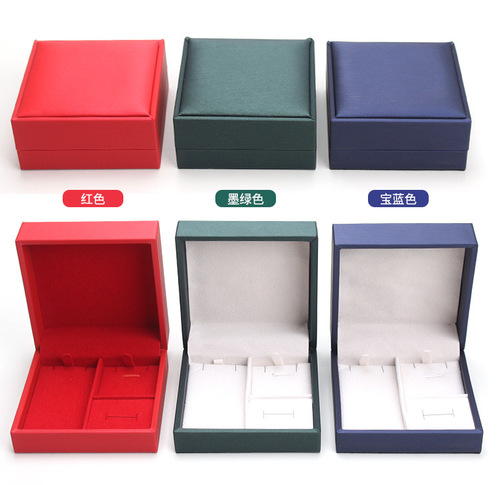 Jewelry Box Storage Box Accessory Packaging Box Wholesale Ring Box Necklace Box Earring Box Three-Piece Set Box Gift Bag