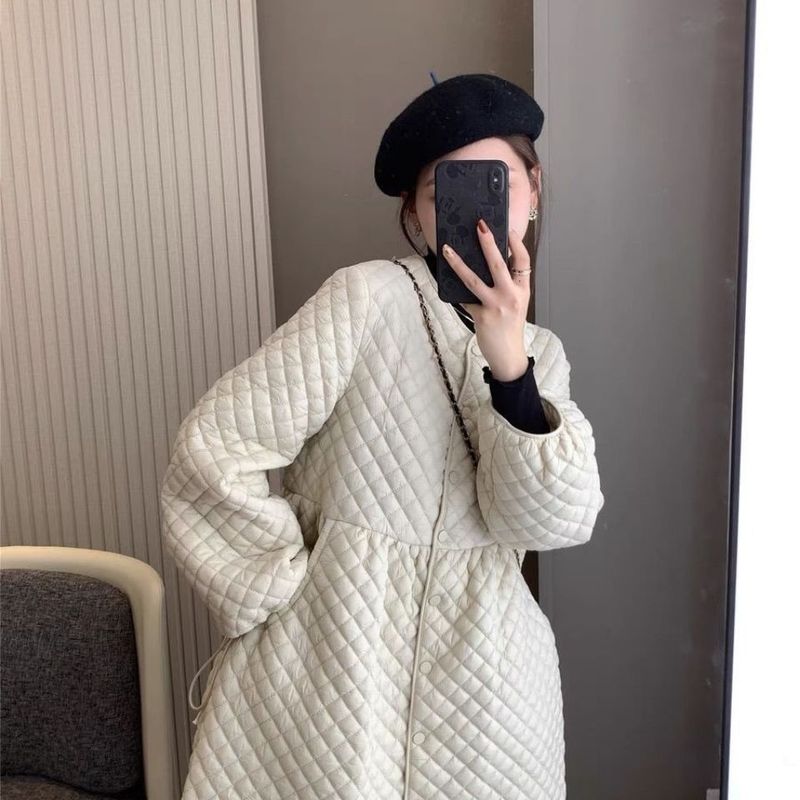 孕妇装冬季2025年新品棉服外套宽松遮肚子棉袄显瘦外出百搭中长款|undefined