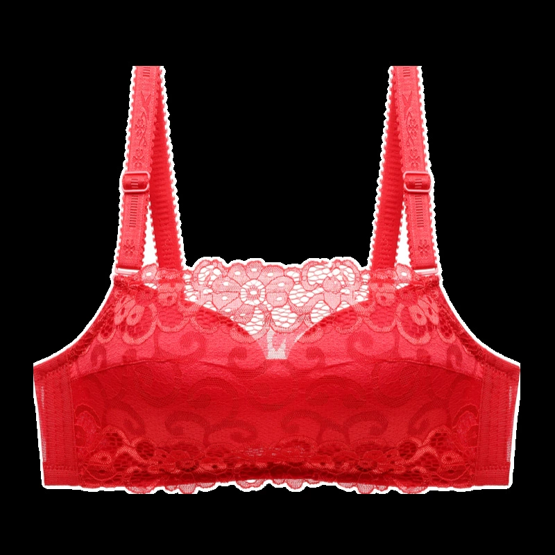 Lace comfortable supporting elite underwear, wireless bra, fitted