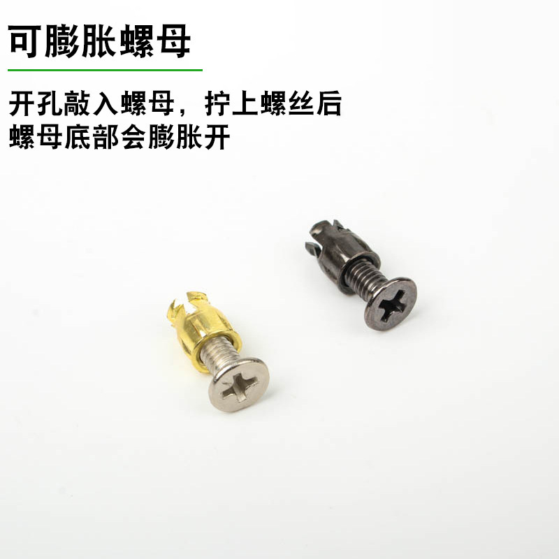 ゴールデンキャビネットドアヒンジ埋込材炭素鋼膨張ナットM4パイプヒンジ鉄ガン黒ネジ埋込材|undefined