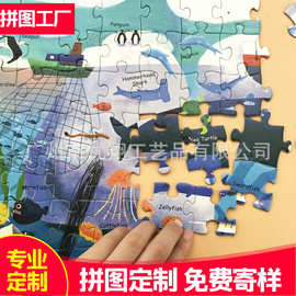 彩盒装地摊爆款拼图礼盒装纸质拼图成人减压智力地图拼图