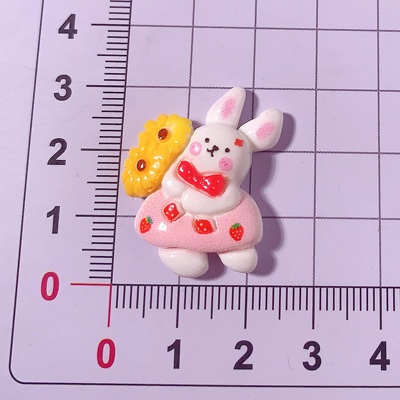 Nueva excursión de primavera conejo bricolaje accesorios de resina pegamento crema para teléfonos móviles accesorios para el cabello colgantes agujeros hebilla de zapatos materiales hechos a mano