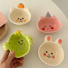 【国合陶磁器】食器アニメかわいい子豚祭り童趣味ソースボウルシンプルins手描きマット