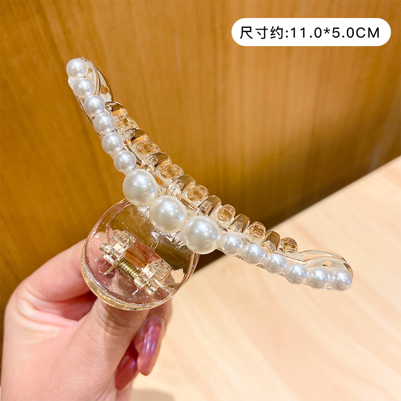 Clip de agarre Clip de tiburón grande para mujer Sensación de alto nivel en la parte posterior de la cabeza Horquilla para el cabello Clip de agarre para el cabello Tocado Horquilla 2025 Nuevo