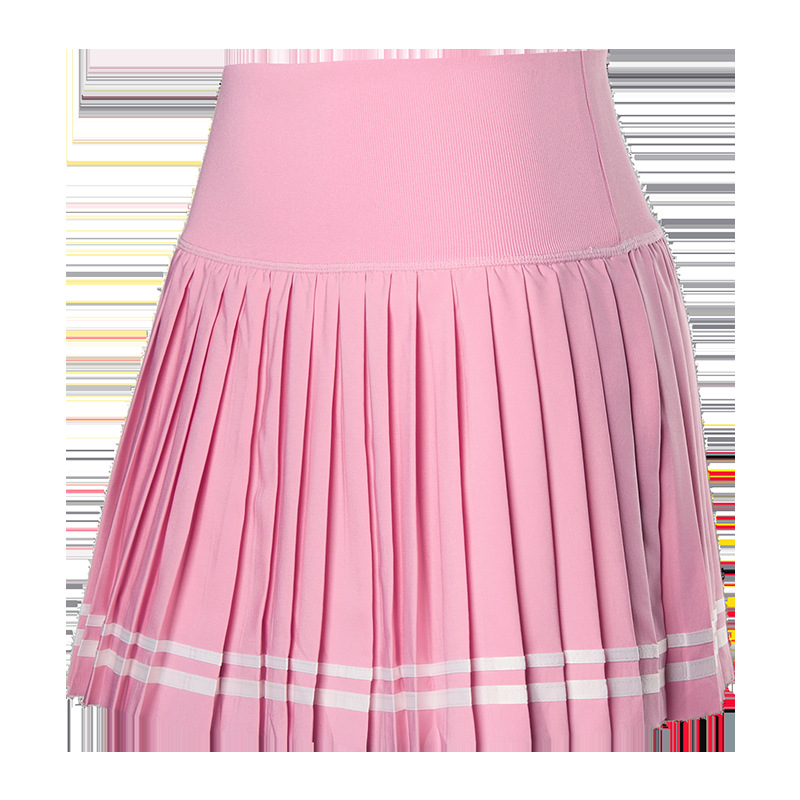 Procesamiento de falda corta personalizada de verano de mujeres vacaciones deportivas dos piezas de tenis yoga cintura alta caderas casuales pantalones cortos versátiles
