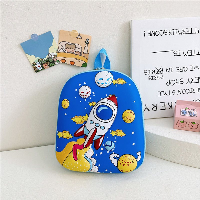 Nueva mochila de dibujos animados tridimensionales lindos niños mochila de cáscara de huevo jardín de infantes 2 - 6 años de edad bebé mochila pequeña 5