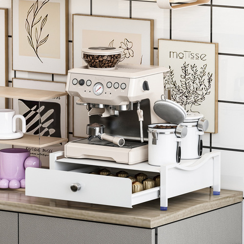 Coffee storage rack desktop coffee appliance storage rack water bar storage base capsule coffee machine display rack