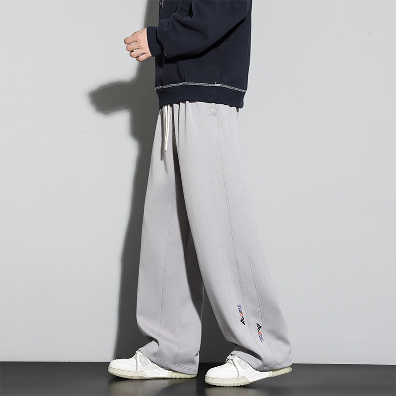 Jyf-2701 Summer Pants for Men, Jogger Style, Cropped Length, Sports Pants, Casual Versatile, Plus Size, Loose Fit, Trendy Brand Men's Sweatpants