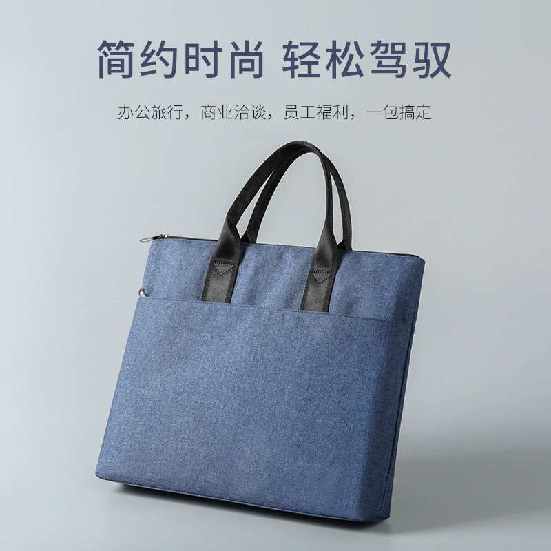 Storage bag for documents with zipper, oxford cloth, custom-made