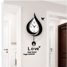 创意挂钟客厅时钟餐厅玄关钟表家用静音免打孔批发代发静音扫秒