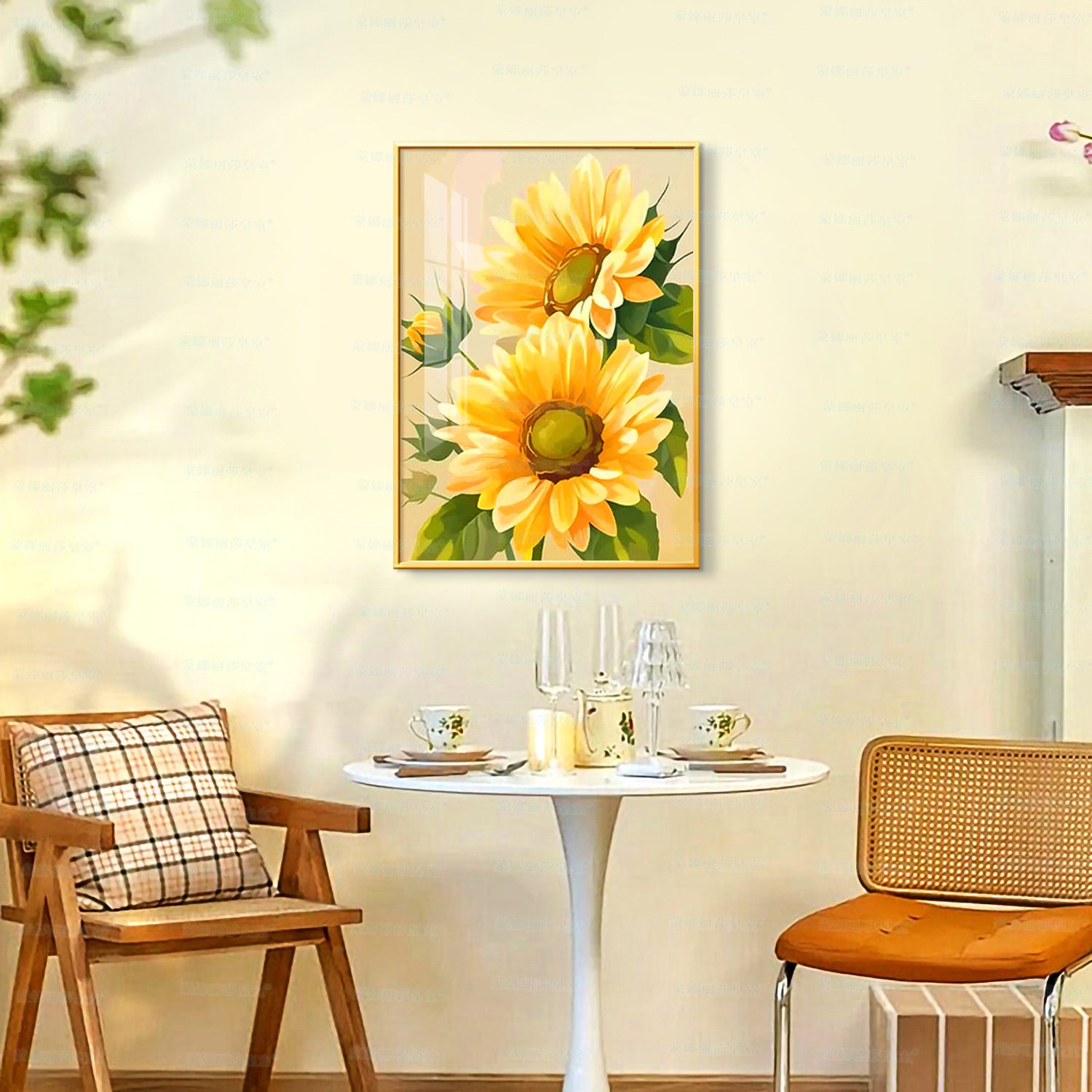 [Algodón importado] El punto de cruz real de Mona Lisa nace para el sol, nuevas flores, bordado simple y moderno hecho a mano image 3