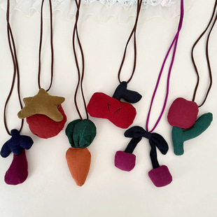 Cute Vegetables and Fruits Children's Necklace Hanging Accessories