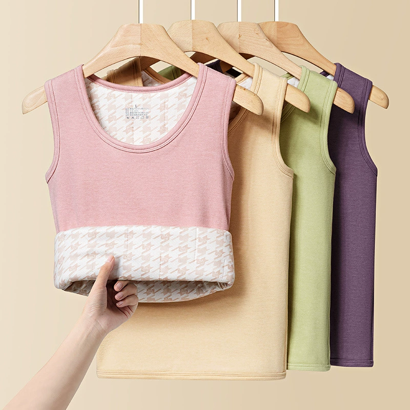 [Трехслойное утолщение овечьей шерсти] Осенний и зимний морозостойкие женские теплые жилеты