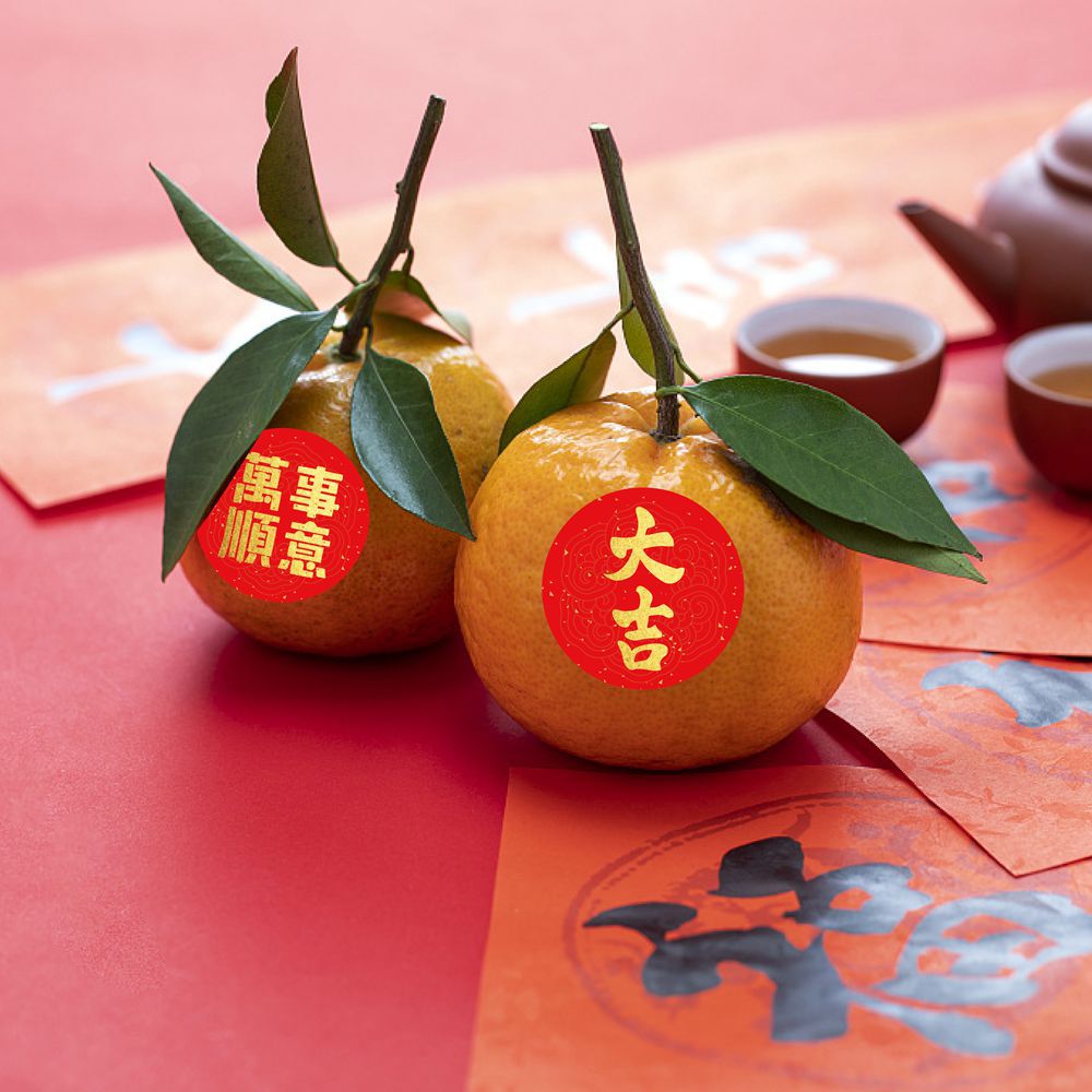 Fábrica al por mayor nueva primavera Festival fu carácter etiqueta de papel dragón Año Nuevo partido decoración regalo etiqueta adhesiva