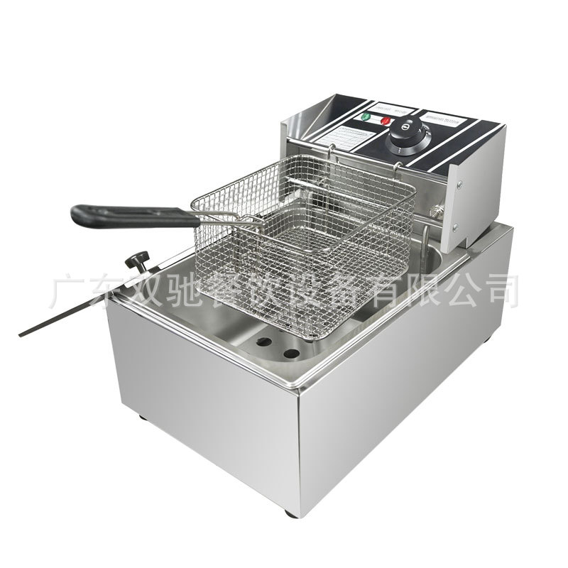 Fábrica directa freidora eléctrica horno de temporización constante freidora eléctrica comercial de gran capacidad gruesa fritura de pollo frito