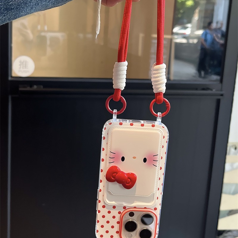 Paquete de tarjeta girl wind point kt iPhone15ProMax para Apple 14 funda para teléfono móvil 13 estéreo 12 cordón 15