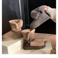 2025����ѩ��ѥƴɫ��߅�����ëëѩ��ѥŮ�ӽq�����LͲѥ����Ь