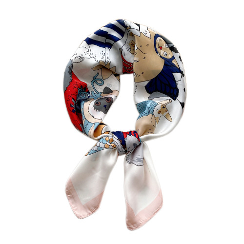 70 small square scarf silk scarf for women in spring, autumn and summer thin Korean style versatile decorative suit shirt temperament small scarf