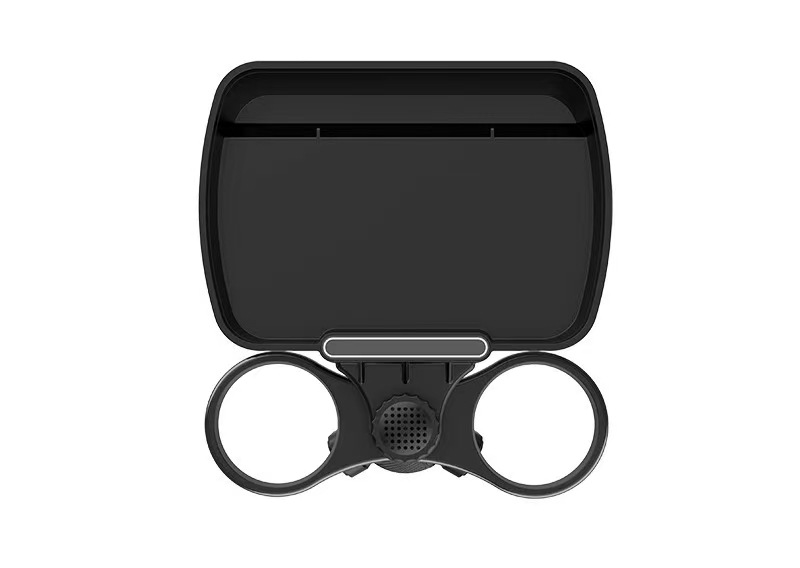 New Car-Mounted 360-Degree Rotating Tray for Drinks, Coffee, Burgers, Water Cups, Small Dining Table Cup Holder