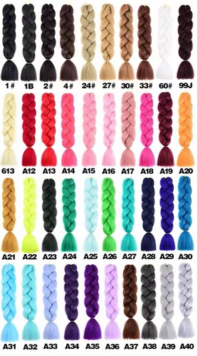 Single Color, Double Color, Triple Color Dyed Jumbo Braid, African Dirty Braid Synthetic Hair Gradient